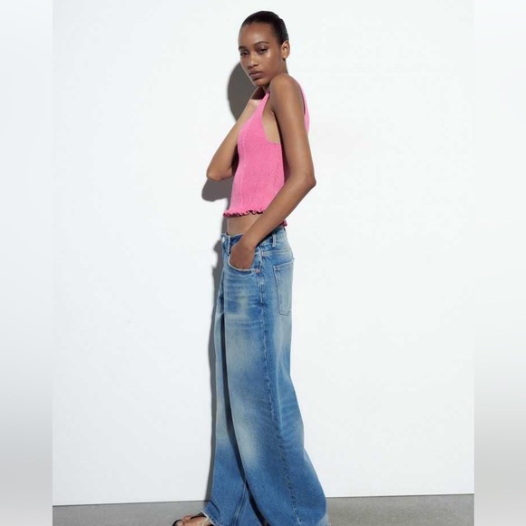 [ ₹880 ] Zara Ribbed Top - Picture 3 of 8